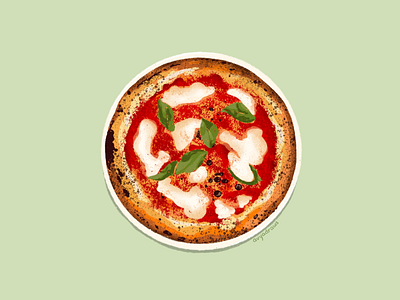 Pizza cheese food illustration illustration illustrator ipadpro pizza procreate
