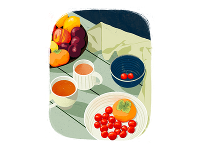 Fruit basket design food illustration illustration illustrator ipadpro procreate