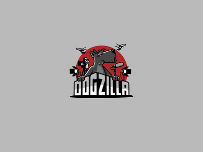 Dogzilla 2d after effects animation art character design gif illustration lettering logo loop motion movie music red typography vector