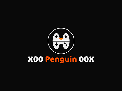 Playing penguin 2d after effects animal animation chanel character game gaming gif illustration joystick logo loop motion orange penguin sound typeface vector youtube