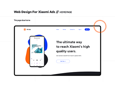 Xiaomi ads web design color design illustration ui ux web