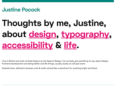 New Site, mebbe typography