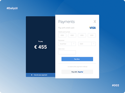 Daily UI Challenge 002 | Credit Card design ux ui website