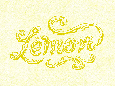 Lemon Lettering cursive fancy feminine floral flourishes flowers hand lettering hand-lettering illustration lettering logo ornate script typography vintage