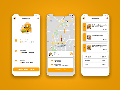 food order app application delivery design food food app mobile app order restaurant tracking ui ux