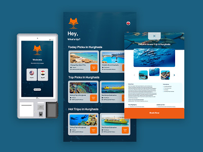 Fox Smart Kiosk design kiosk smart trips ui ux