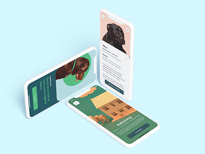 Best Friends animals app branding design dog ui ux