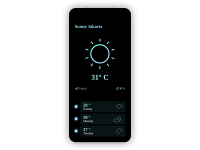 Weather App - Dark Theme