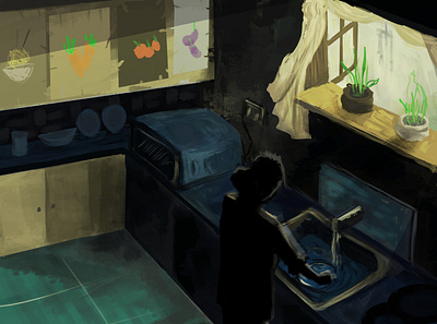 The kitchen buzz art artwork character digitalart digitalpainting illustration illustrator speedpainting vectorart