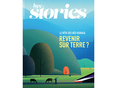 HEC Stories Magazine Cover Illustration