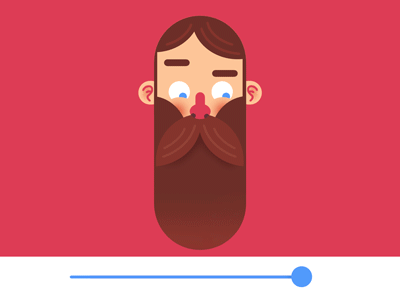 Beard Scale animation app beard button design face game gif illustration mobile switch ui