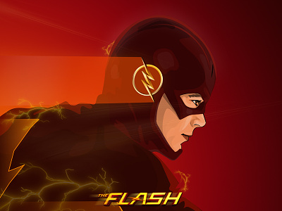 The Flash Illusstration comic creative dc debut design designer flash illustration illustrator red superhero ui