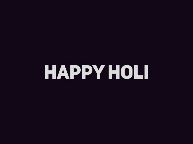 Happy Holi Loop animation colors creative design holi illustration loop motion graphics ui