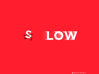 Slow concept creative design illustration logo magenta minimal slow ui ux wordplay