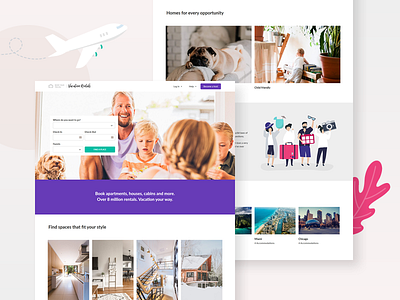 Vacation Rentals WordPress Theme airbnb apartment booking booking system booking.com house illustration marketplace rental app rentals renting tourism travel vacation rental vacations villa wordpress wordpress design wordpress development wordpress theme