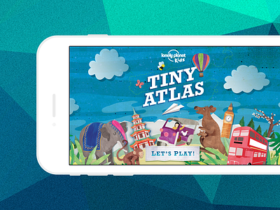 Tiny Atlas - intro screen game ios kids marketing mobile visual design