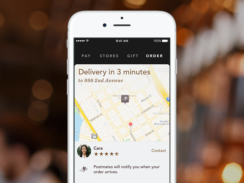 Starbucks Delivery by Trevor Denton on Dribbble