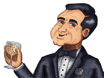 Cary Grant caricature cary grant character classic hollywood illustration