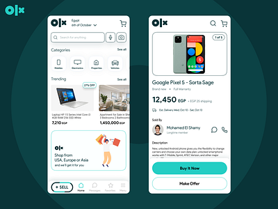 OLX - Ecommerce Mobile Rebranded! amazon app buy discount ebay ecommerce ecommerce app mobile olx olx egypt price sell shopping