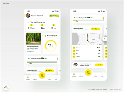 NV Move - Fitness and Rewards Home Screen! fitness fitness app general store gps home home screen madewithxd mills nature nrc ntc rewards running screen tracking valley walking