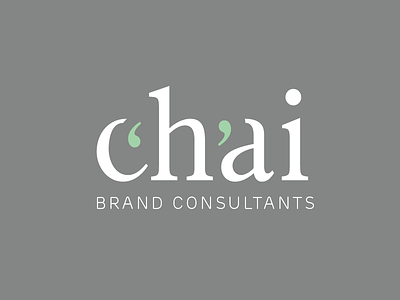 Chai brand branding chai consultants design graphic logo tea typography wordmark