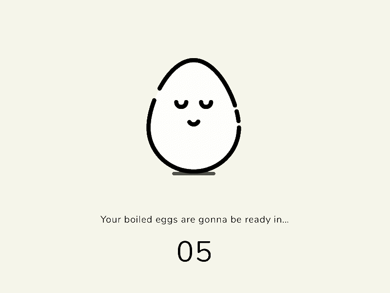 Countdown Timer countdown timer dailyui egg foodies