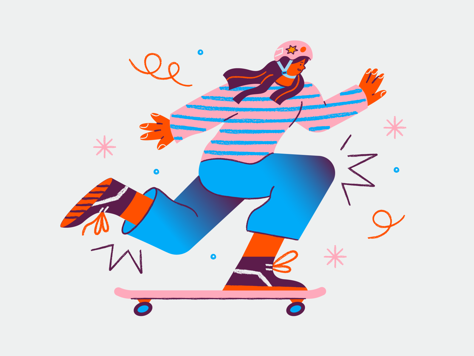 Skateboard Time by Ksu Angel on Dribbble