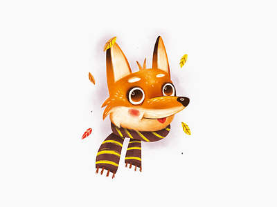 Autumn Fox autumn book character character design design fox illustration pencils smile