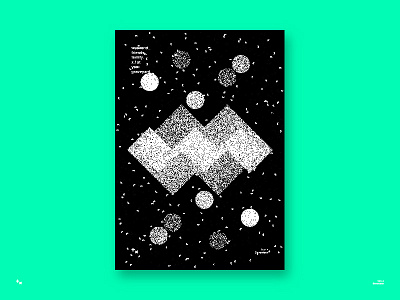 7/50 abstract art bw design poster print