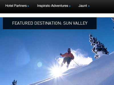 Inspirato Featured Destination Email - Aspen brand identity design digital medial html
