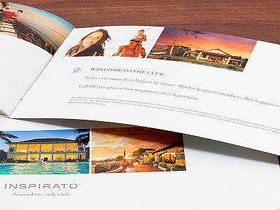 Inspirato Brochure - Inside brand identity marketing print