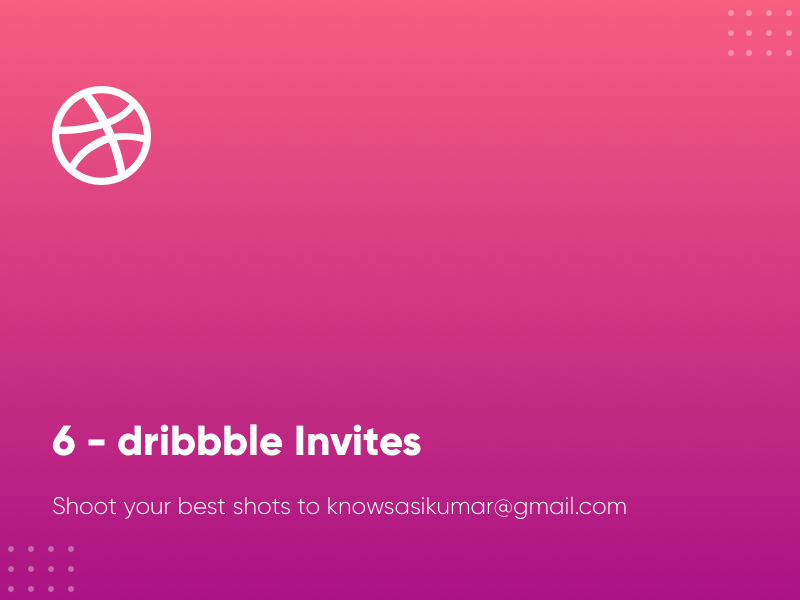 Dribbble invites