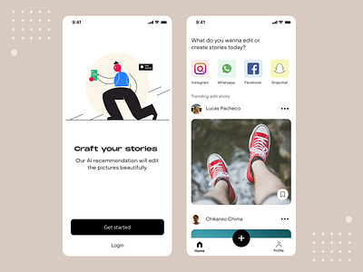 Create stories app - Concept