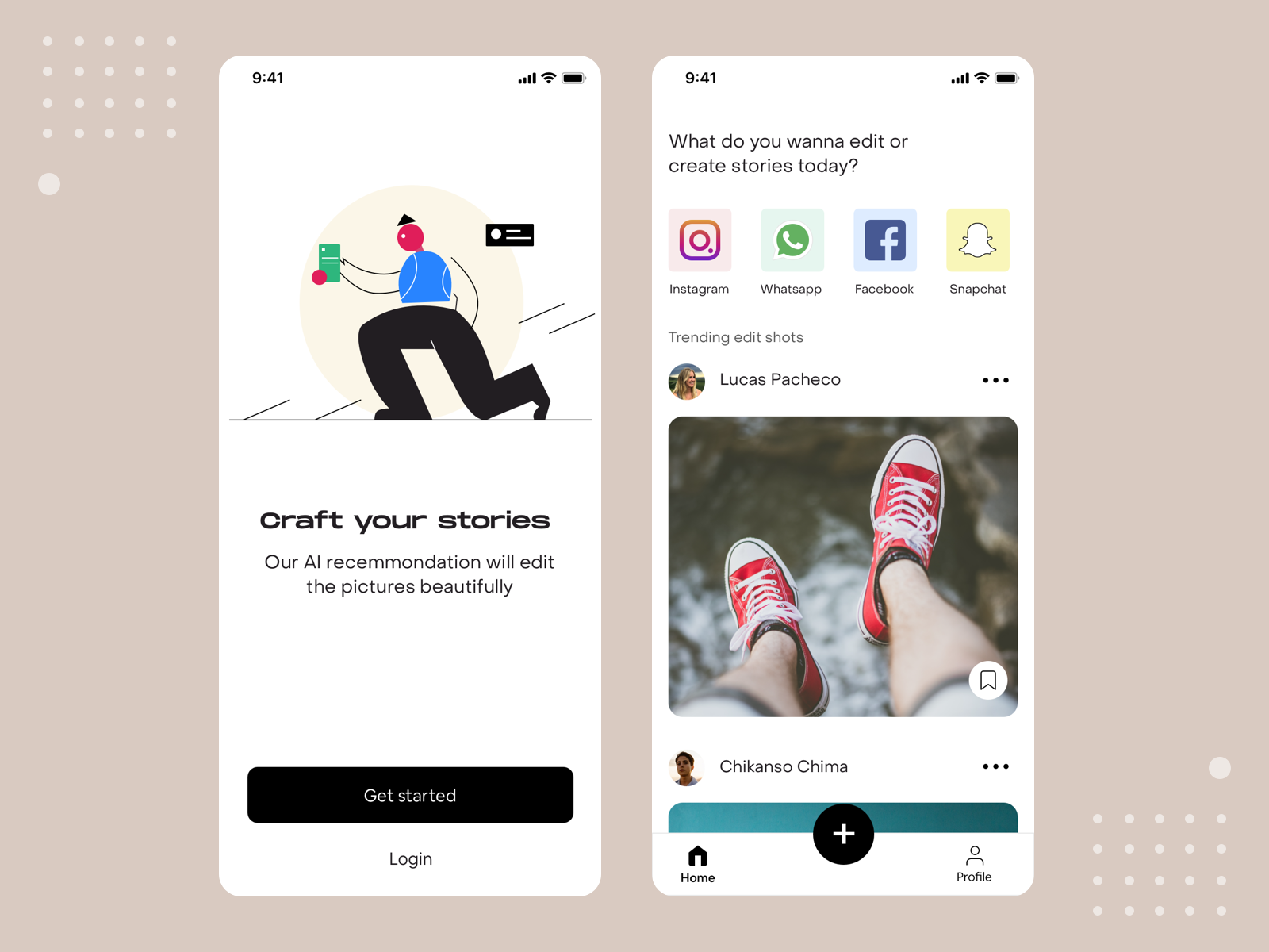 Create stories app Concept by Sasikumar on Dribbble