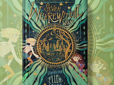 SEVEN WHEREWHITAL WAY cover coverbook coverdesign design fantasy illustration lettering middle grade