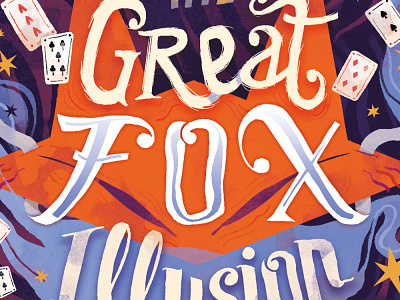 THE GREAT FOX ILLUSION cover coverbook coverdesign illustration lettering logo middle grade