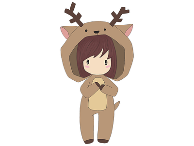 Deer character design deer digital art illustration reindeer
