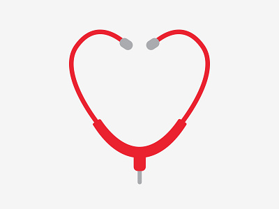 Doctors Who Care brand branding doctor heart icon identity logo logotype mark medical stethoschope symbol