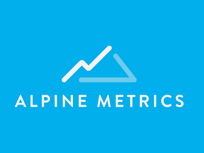 Alpine Metrics brand branding graph icon identity line logo logotype mark metrics symbol