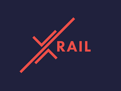XRail brand branding icon identity line logo logotype mark metrics symbol