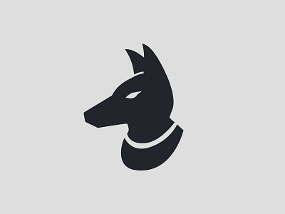 Anubis ancient anubis dog egypt icon logo mark