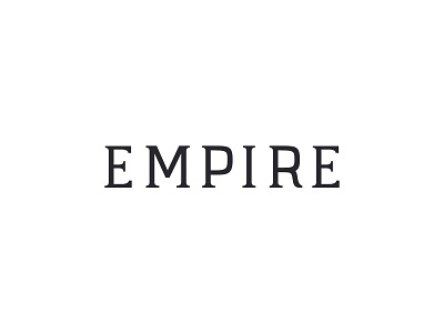 EMPIRE lettering type design typography