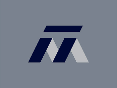 TM Mark letters logo monogram negative space tm