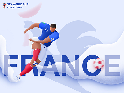 FIFA WORLD CUP RUSSIA 2018-FRANCE illustration