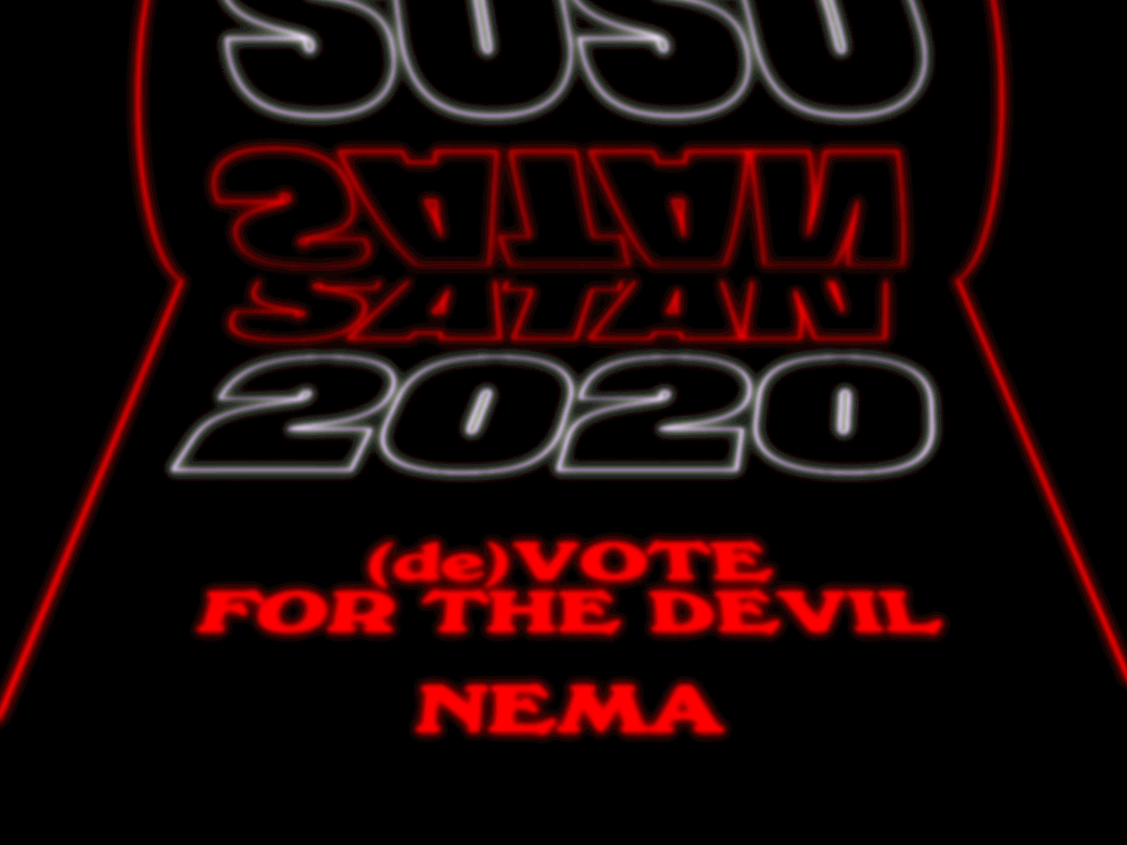 (de)Vote 2020 after effects aftereffects black and red cool devil faux 3d fun gif motion design motion designer motiongraphics vote