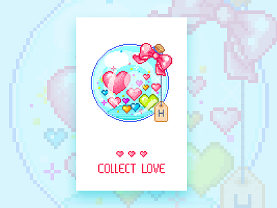 Collect Love art pixel