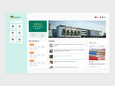 School Management System Homepage dashboard design homepage landing page design management product page product page design school stystem ui ux