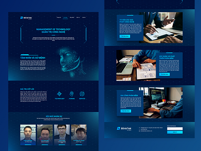 BlinkTek Global Technology Product design dribbble future landing page design product page product page design tech technology ui ux