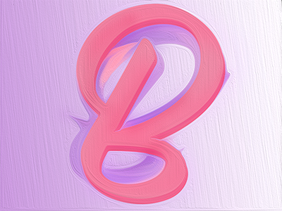 Painting a B b experiment illustration letter paint style painting text effect