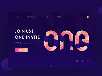 One Dribbble Invite